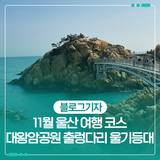11월 울산 여행 코스 대왕암공원 출렁다리 울기등대