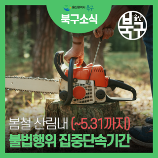 봄철 산림 불법행위 집중단속 안내