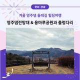 겨울 영주댐 둘레길 힐링여행 , 영주댐전망대 & 용마루공원과 출렁다리