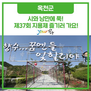 시와 낭만에 푹! 제37회 지용제 즐기러 가요!