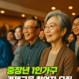 중장년 1인가구 경제교육 참여자 모집
