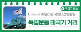 태극기가 휘날리는 국립대전현충원 '독립운동 태극기 거리'