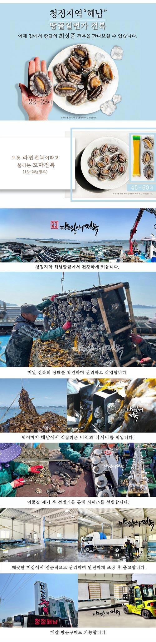 땅끝일번가전복 활전복 18미 - 2