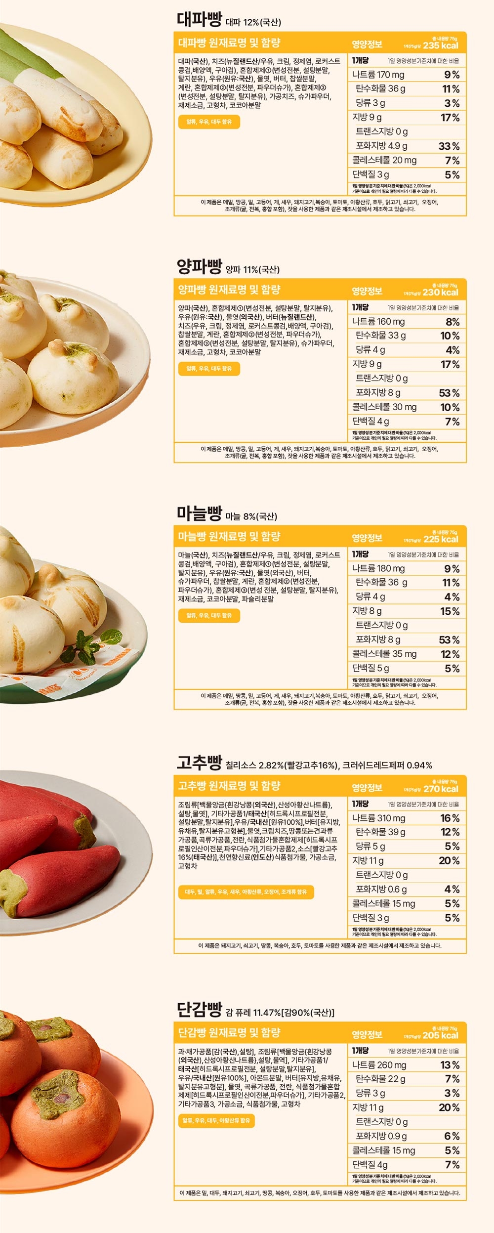 구황작물빵 10종세트(10개입) - 4