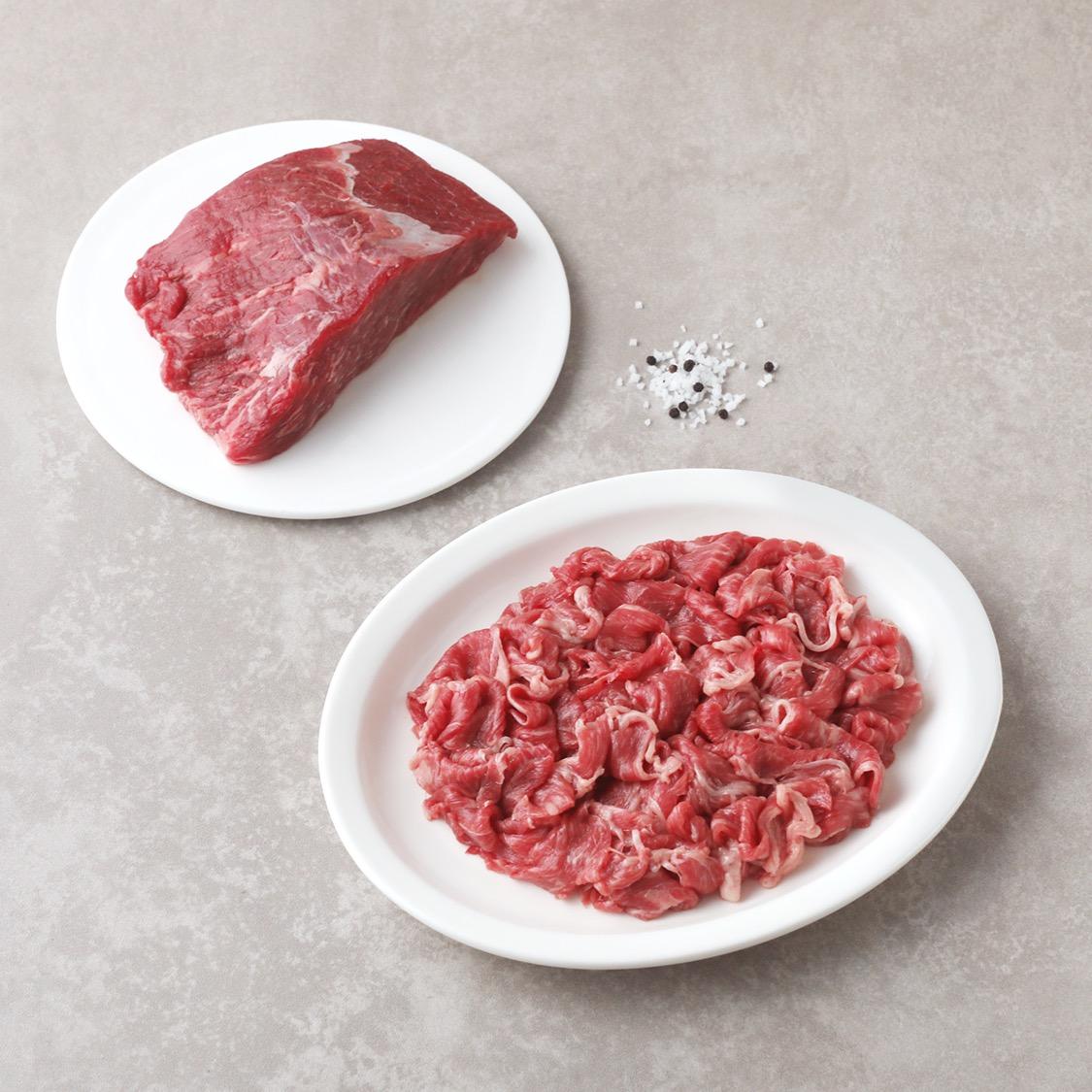 보드런한우 1등급 실속 국거리용(총 600g), 단품 구이용(250g)