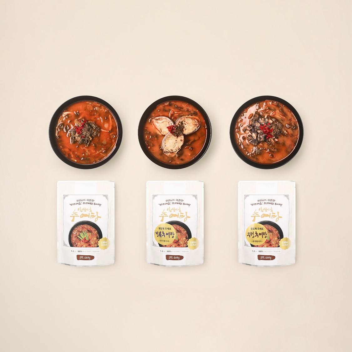 전라도식 임금님추어탕 세트 (600g × 3팩)