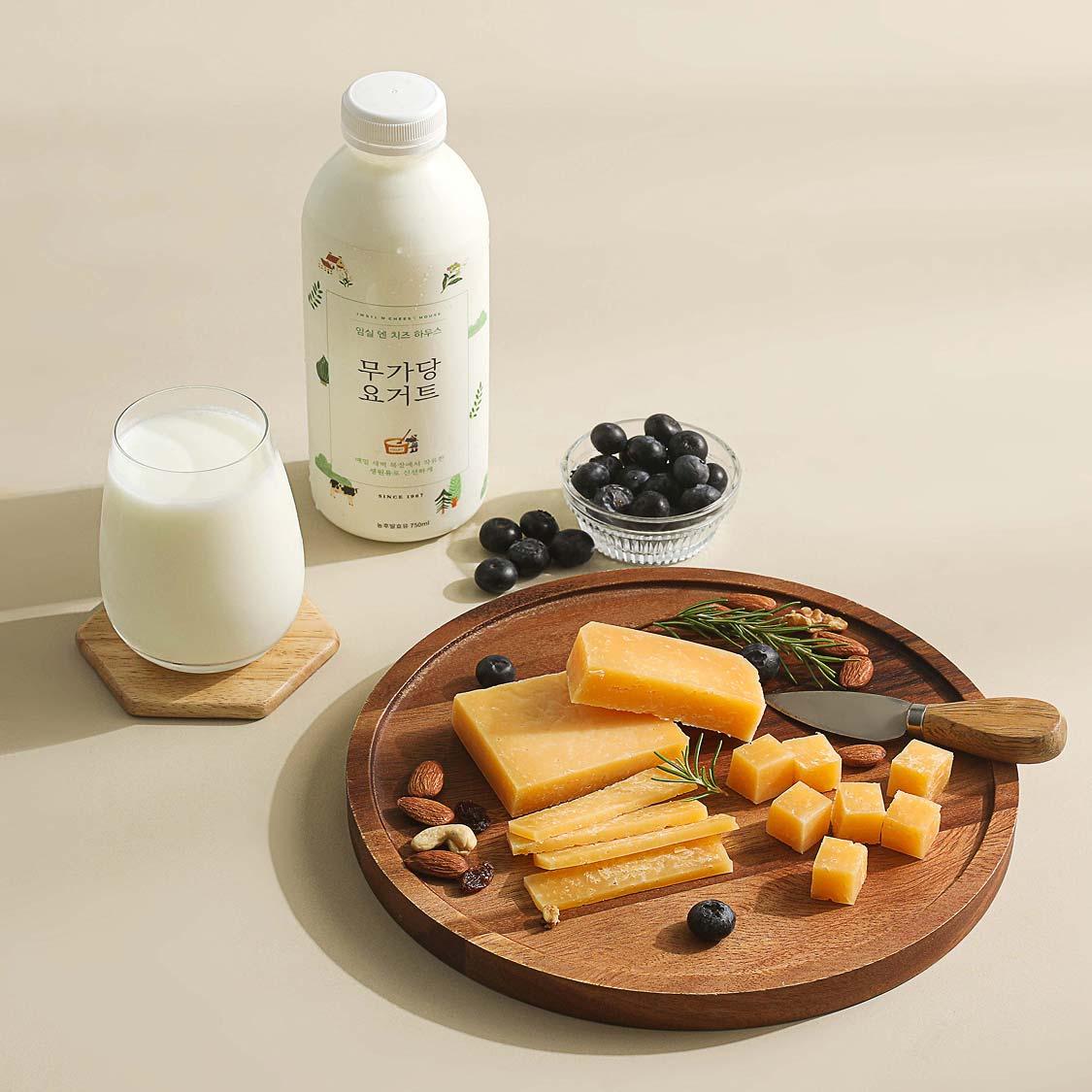 임실엔치즈요거트 세트 3호 (숙성치즈 2개+무가당요거트 2병)