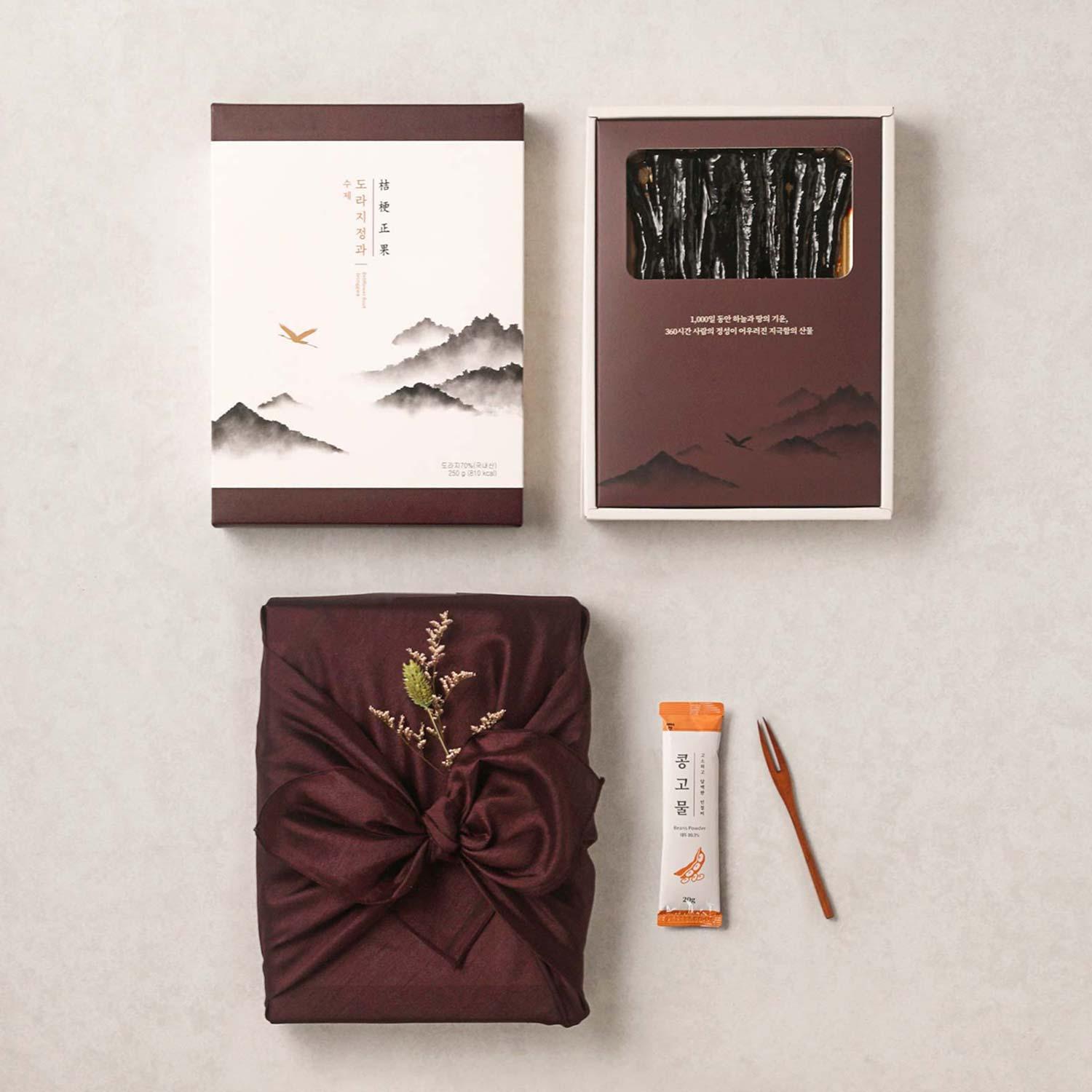 수제 도라지정과 250g (고급보자기 포장)