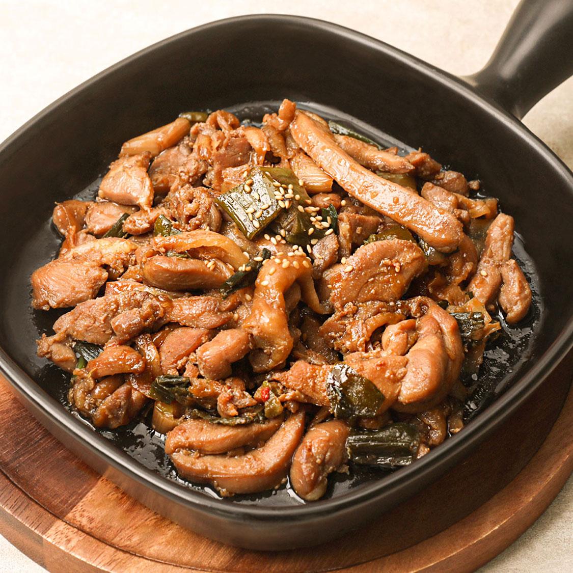 프롬웰 일인식탁 닭갈비 세트 (간장닭갈비 3팩 + 고추장닭갈비3팩) + 랜덤 1팩 추가