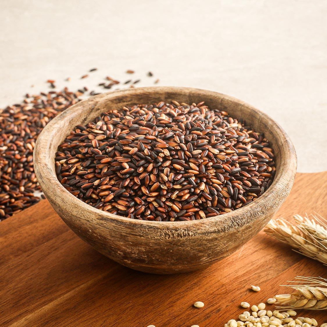 저탄소 유기농쌀 어울림 세트(하이아미 4kg+찰흑미 1kg+보리쌀 1kg)