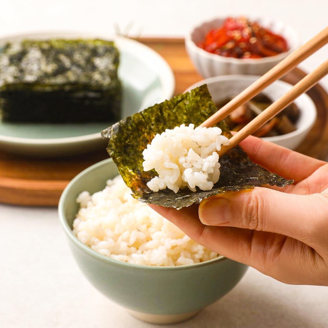 향긋하고 고소한 파래김 96봉 (16봉 × 6개)