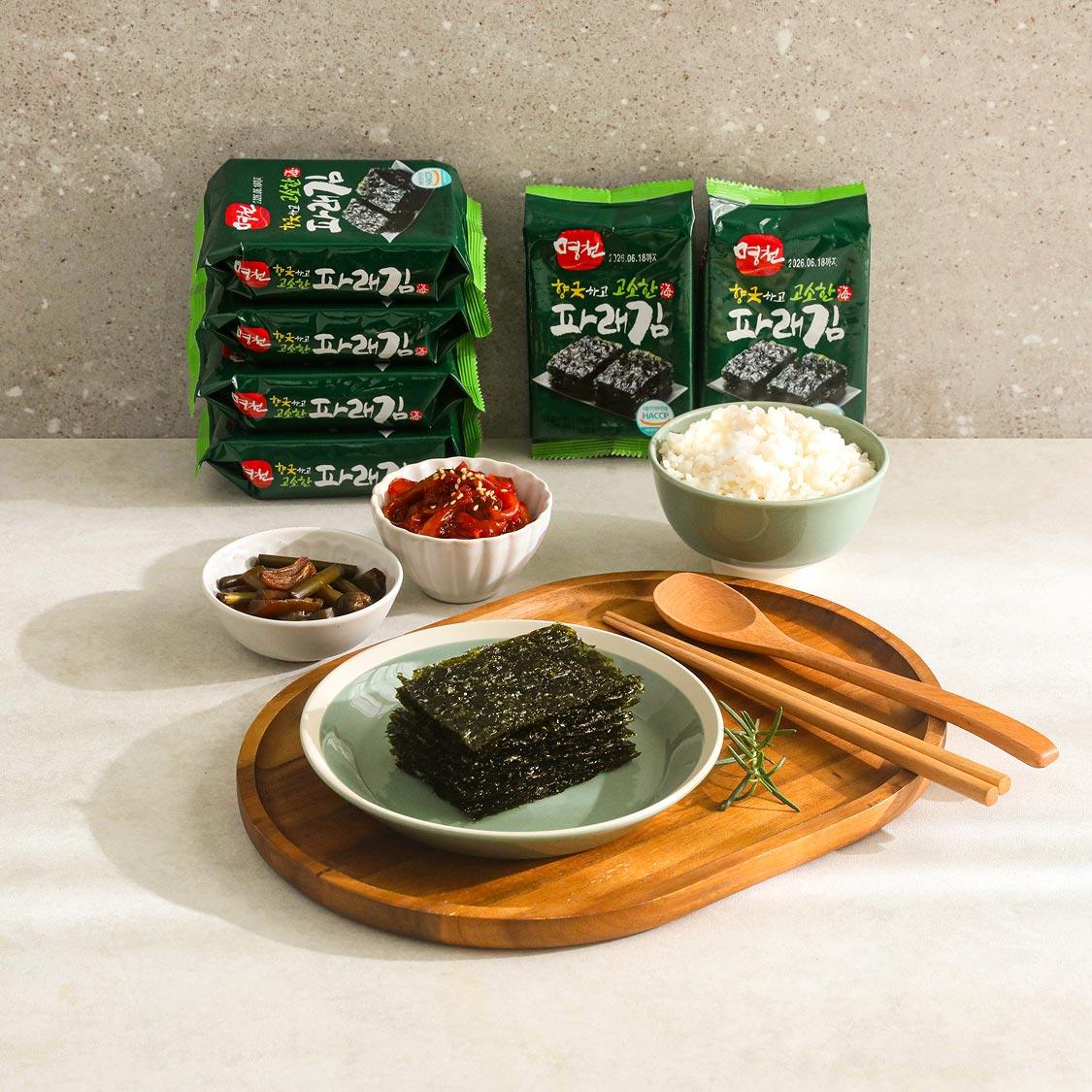 향긋하고 고소한 파래김 96봉 (16봉 × 6개)