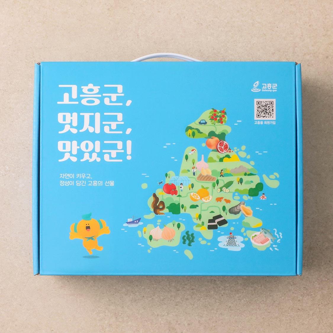 농수산물 꾸러미 6종 세트 (고흥 쌀+유자차+미역+다시마+김+유자잼)