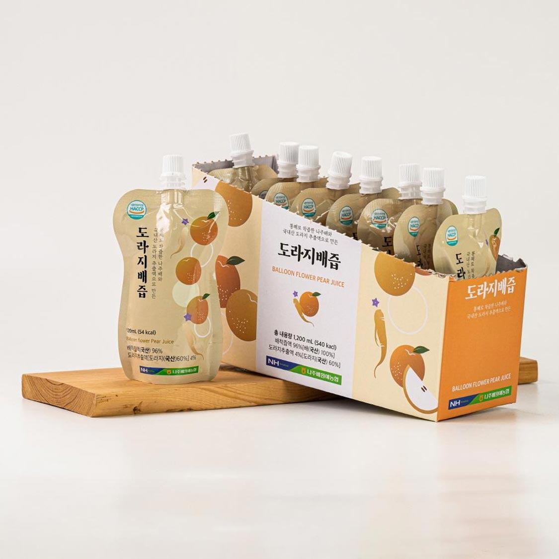 나주배 100% 착즙 배즙(순수&도라지) 30포