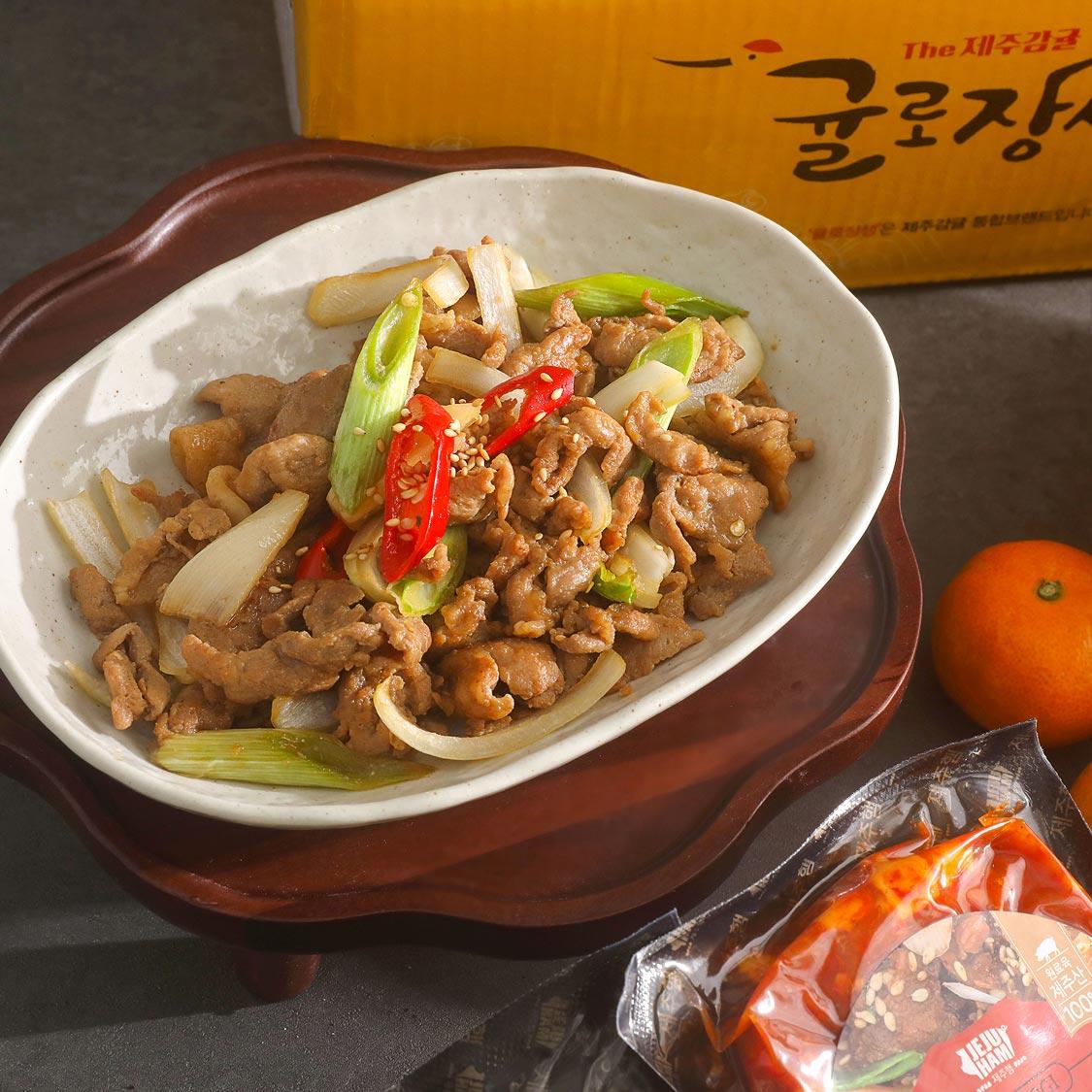 [★감귤/흑돼지 분리발송★] 제주감귤 4kg (1박스)+흑돼지세트