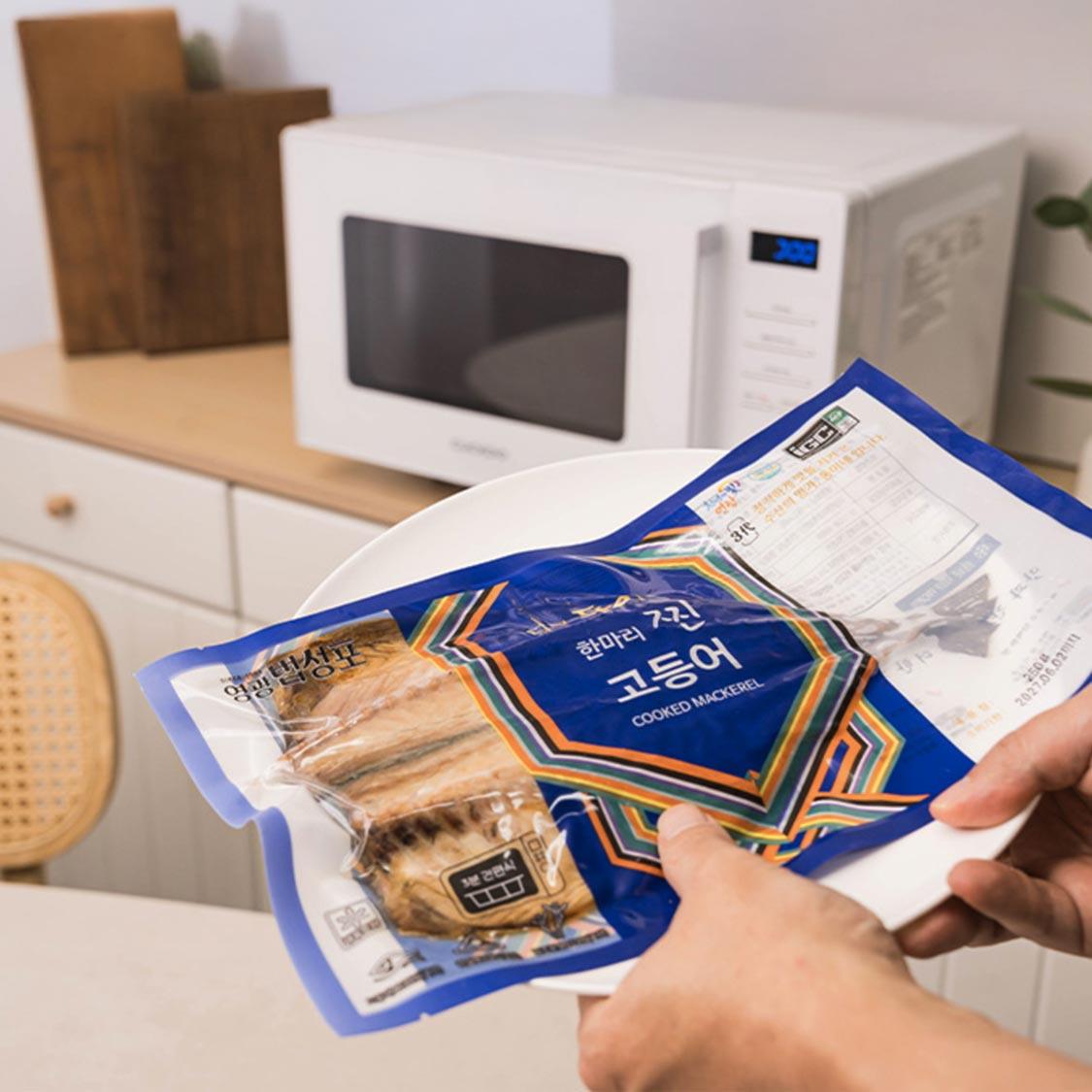 명인이 만든 한마리 찐고등어 200g~250g × 7미