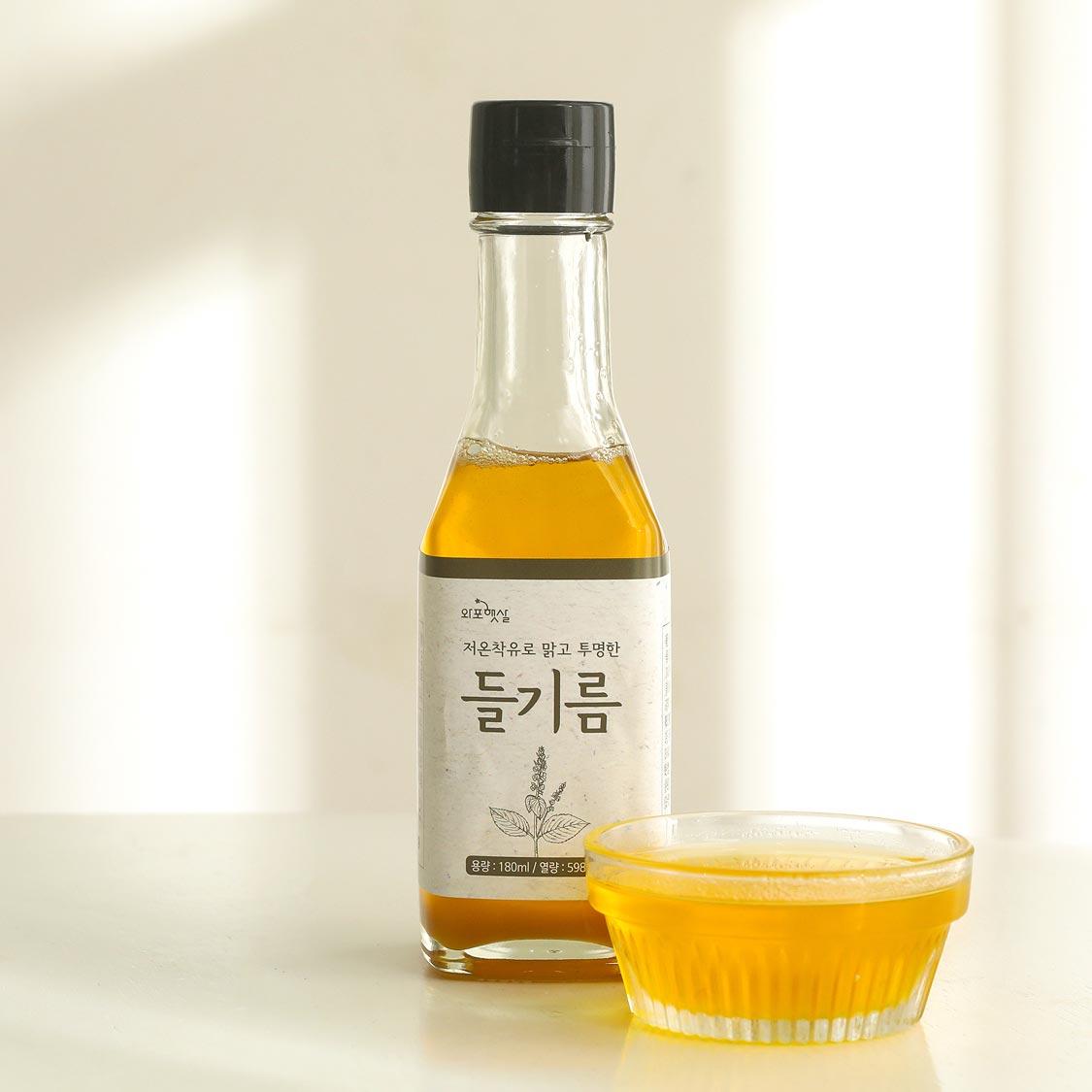 들기름 180ml+생들기름 180ml+들깨가루 120g 3종 선물세트