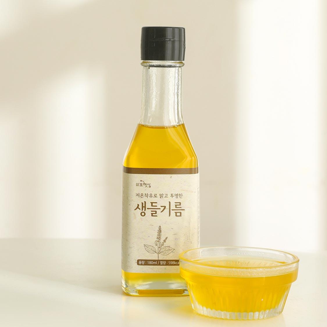 들기름 180ml+생들기름 180ml+들깨가루 120g 3종 선물세트