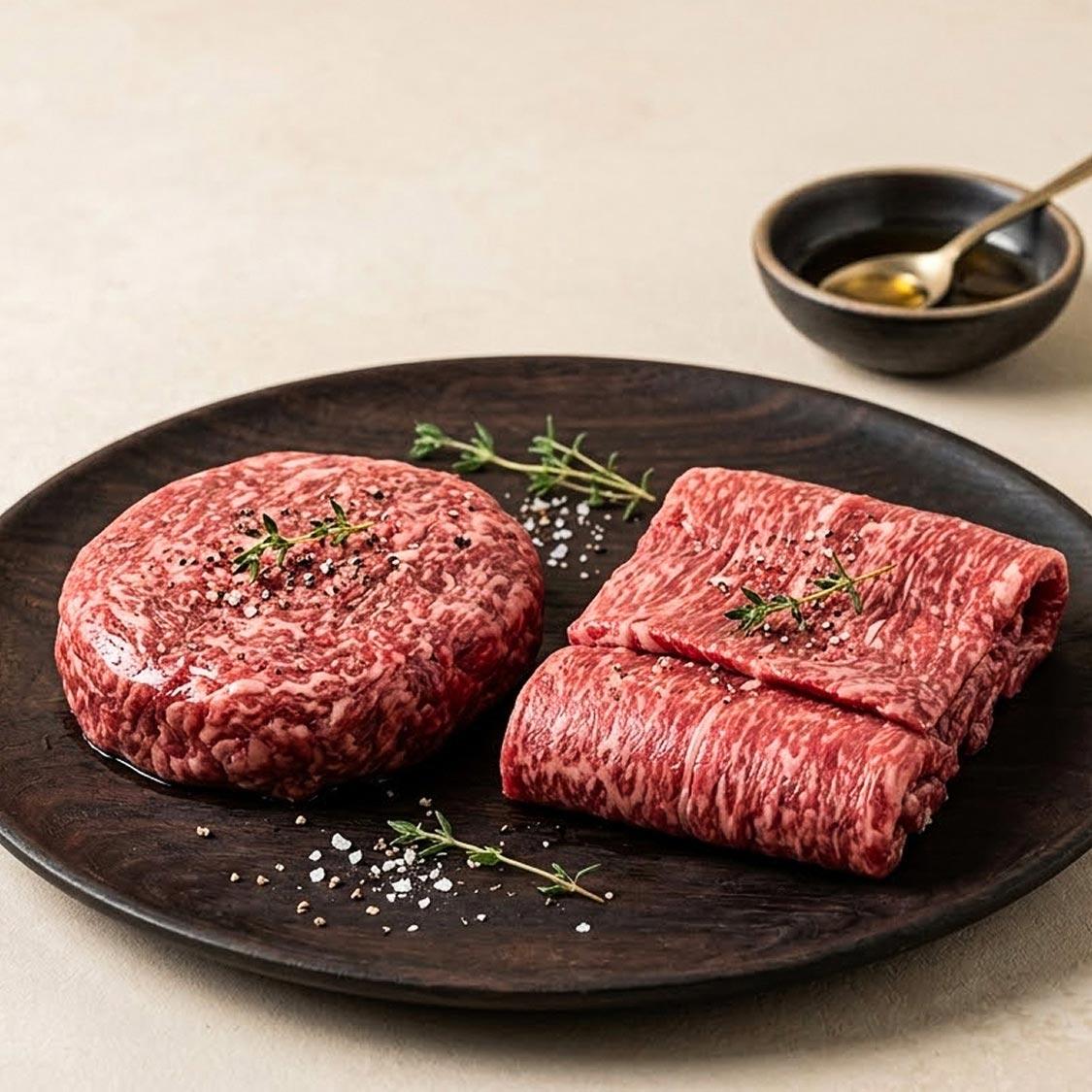 산지한우 불고기300g+국거리300g