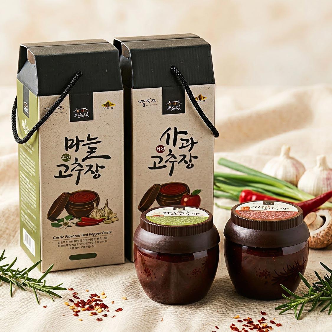 고추장선물세트(사과620g+마늘620g)