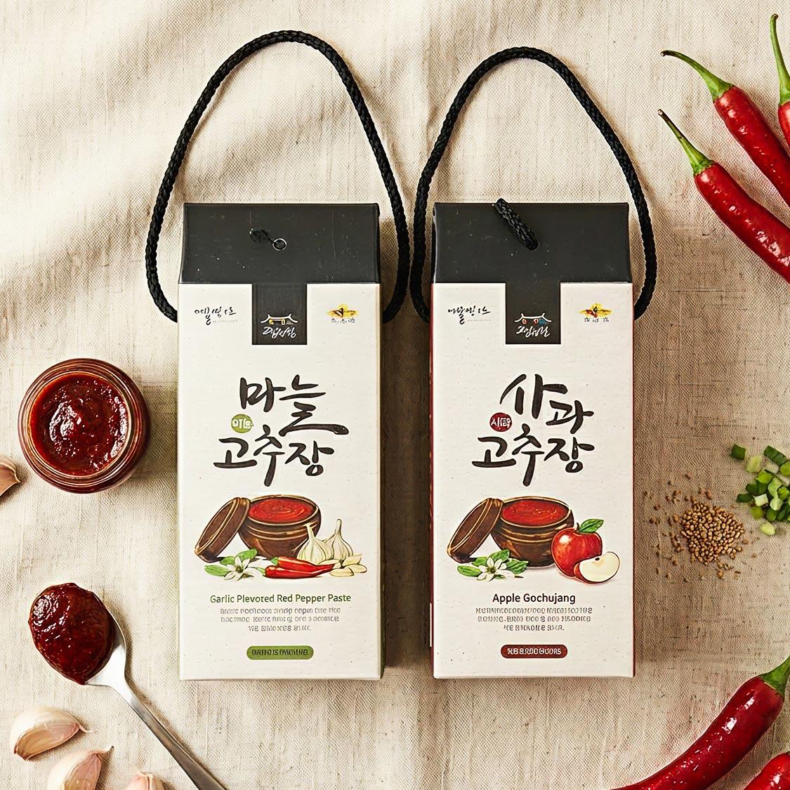 고추장선물세트(사과620g+마늘620g)