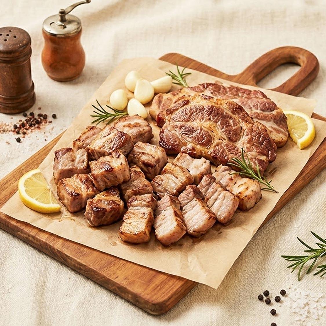 무항생제 어성초 생삼겹살·생목살 (총 1kg) 