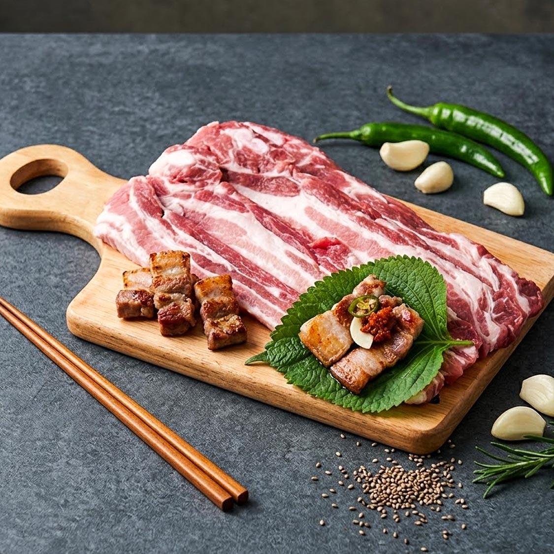 우리돼지 냉장삼겹살 (1kg)