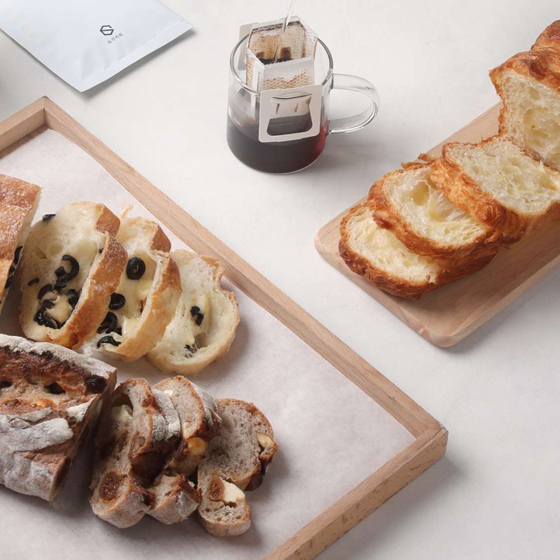 양인제과 건강 빵 3종 + 육각커피 드립백 2종 세트