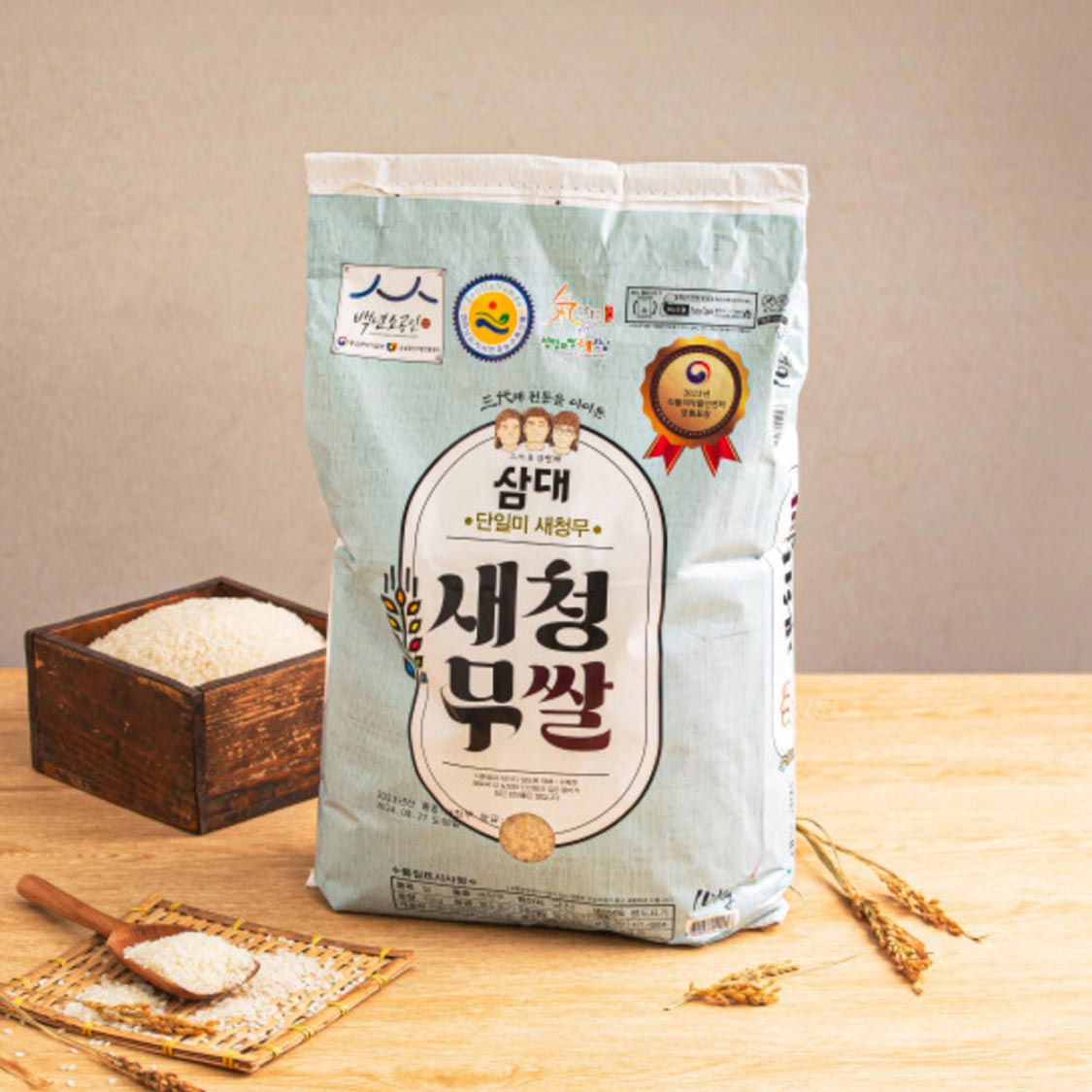 삼대 새청무쌀 10kg (2024년 햅쌀-상등급)