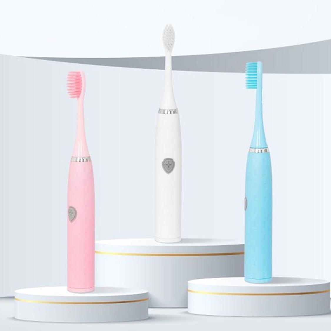  닥터이엘 진동칫솔 4개입 세트(미세모 2개, 소프트미세모, 초극세모)