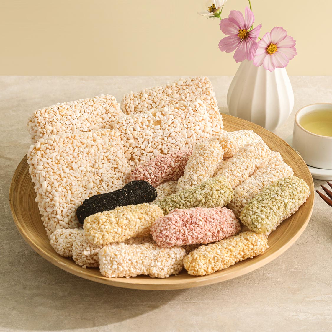 무진장한과 선물세트(찹쌀과줄 + 강정혼합) 600g