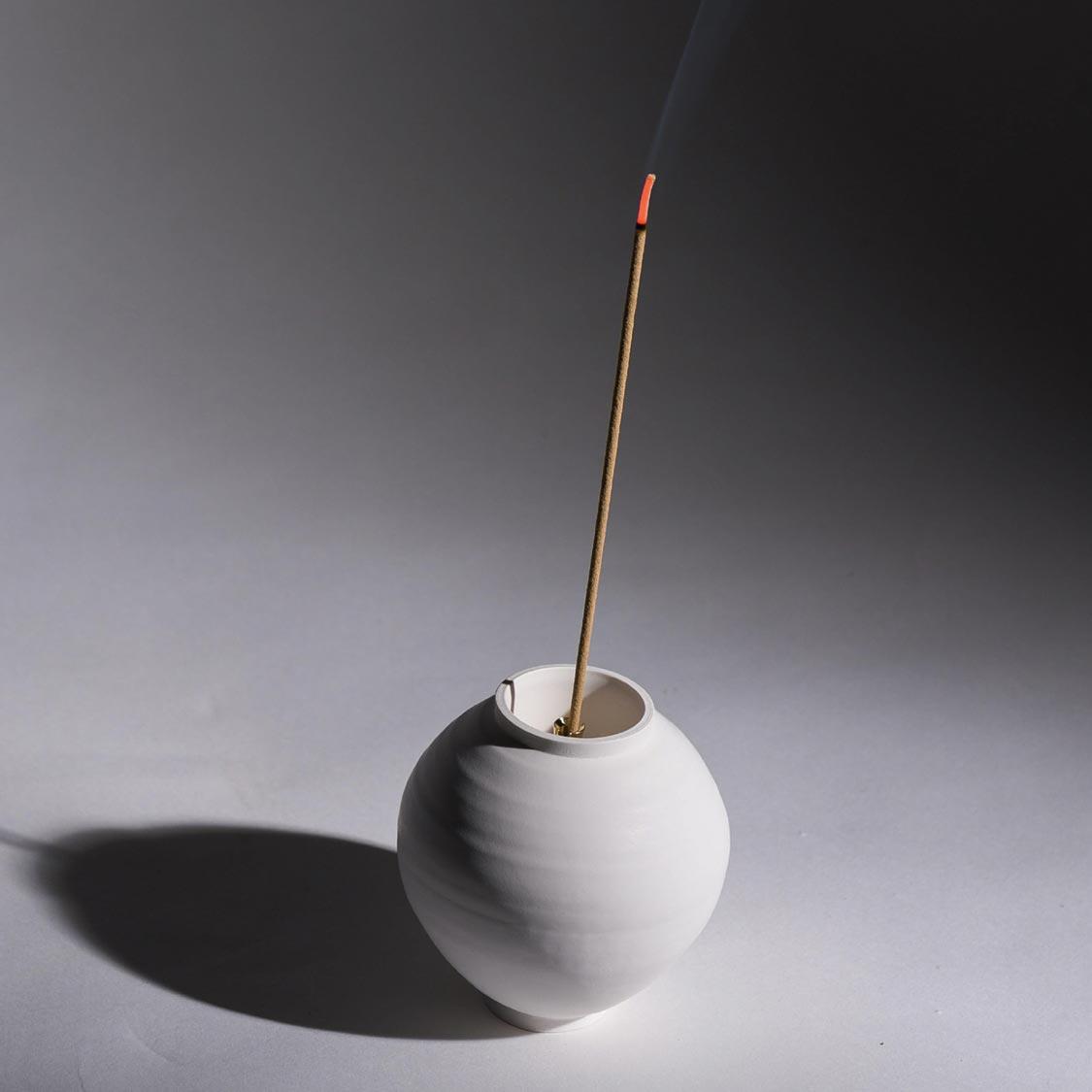 달항아리 인센스 홀더 세트(베이직, 305g)