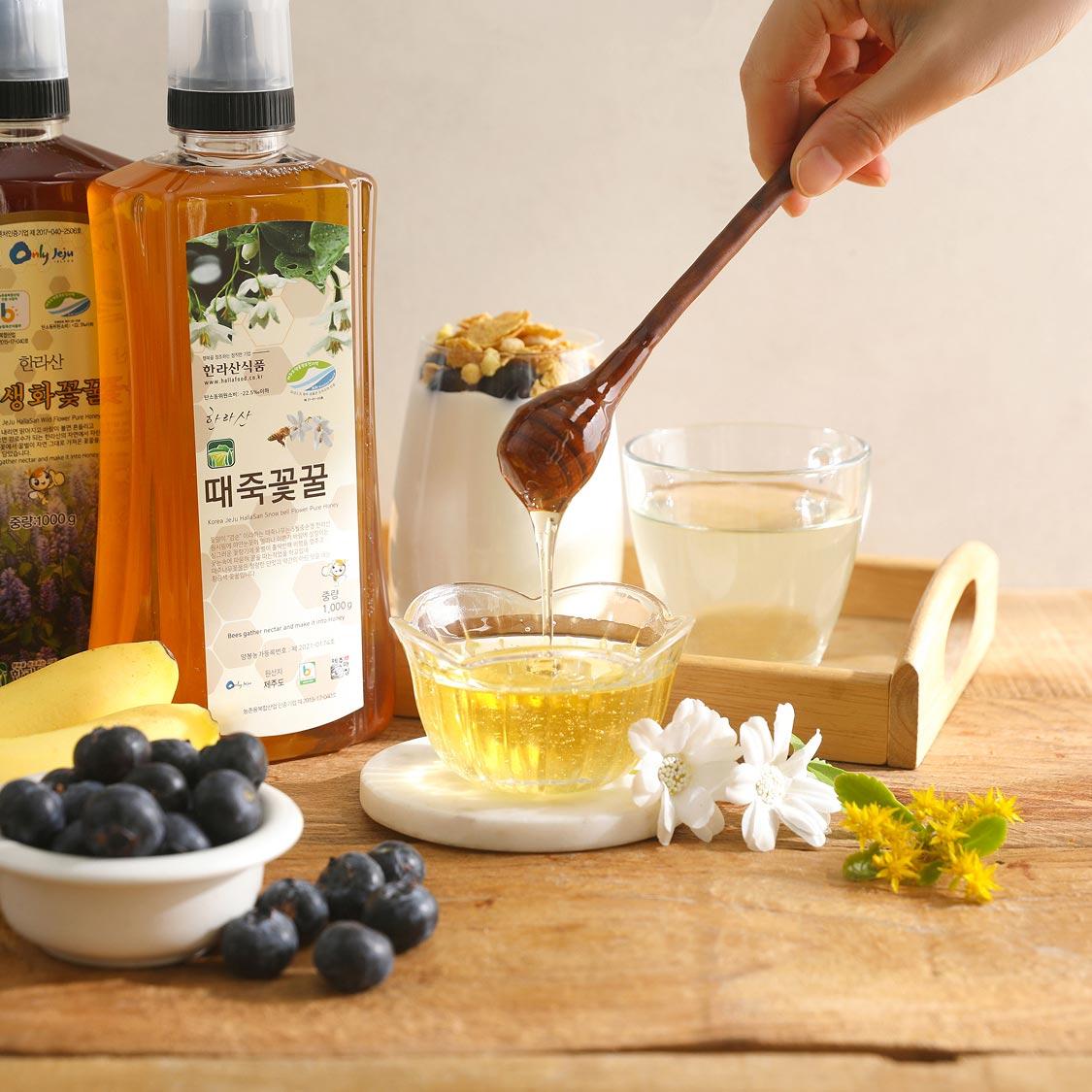 제주 벌꿀 때죽꿀 / 야생화꿀 (천연꿀) 1000g