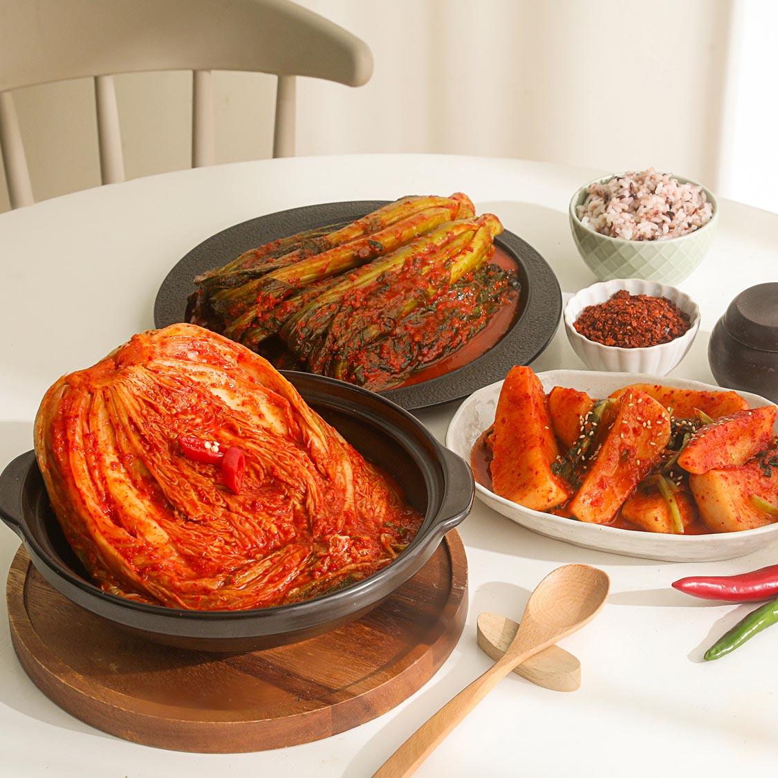 뜨레찬김치 3종 4~5kg(연말한정 1kg 추가증정)