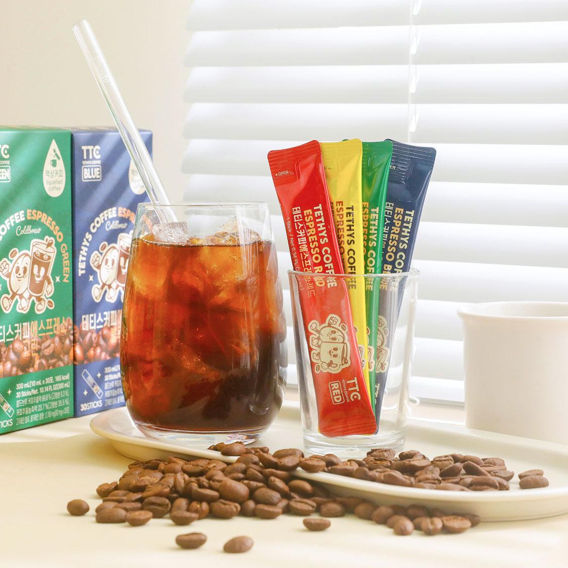 테티스커피 에스프레소 대용량 100포 4종