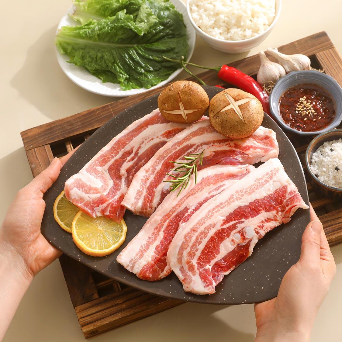 [EVENT - 3월 6일까지] 한돈 냉장 삼겹살 1.2kg+300g 추가증정