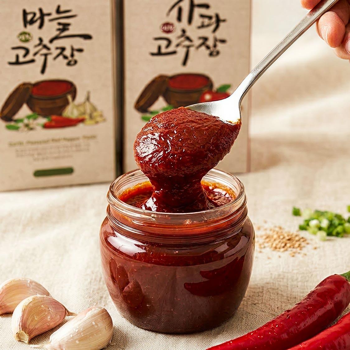 고추장선물세트(사과620g+마늘620g)