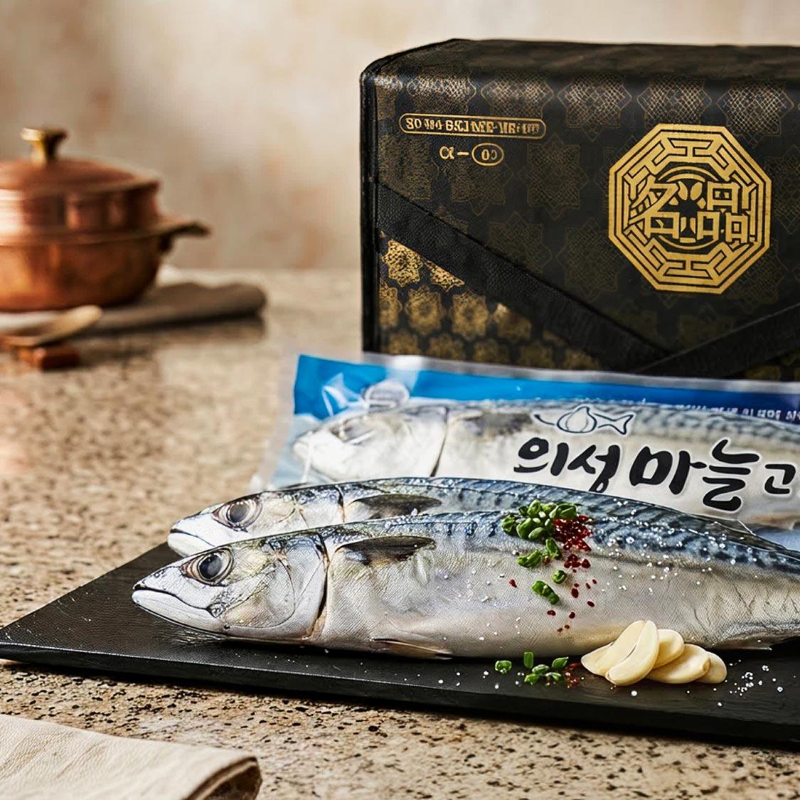 의성마늘 간고등어 700g(한손) × 2팩