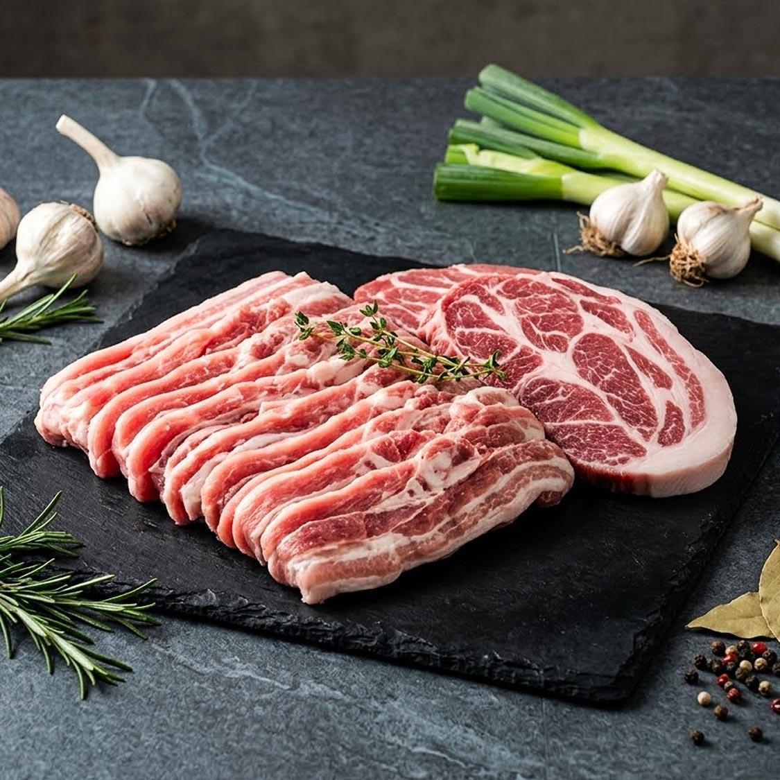 한돈 세트 (삼(오)겹살 1200g + 목살 800g)