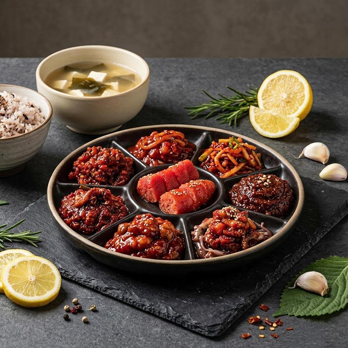 효송그린푸드 군산 명품젓갈 맛있군(群) 선물세트 (70g × 7종)
