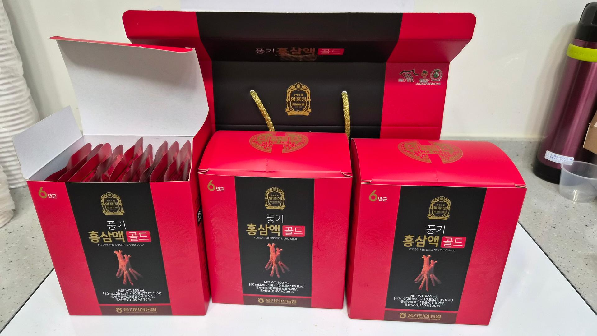 풍기 홍삼액 골드 80ml × 30포