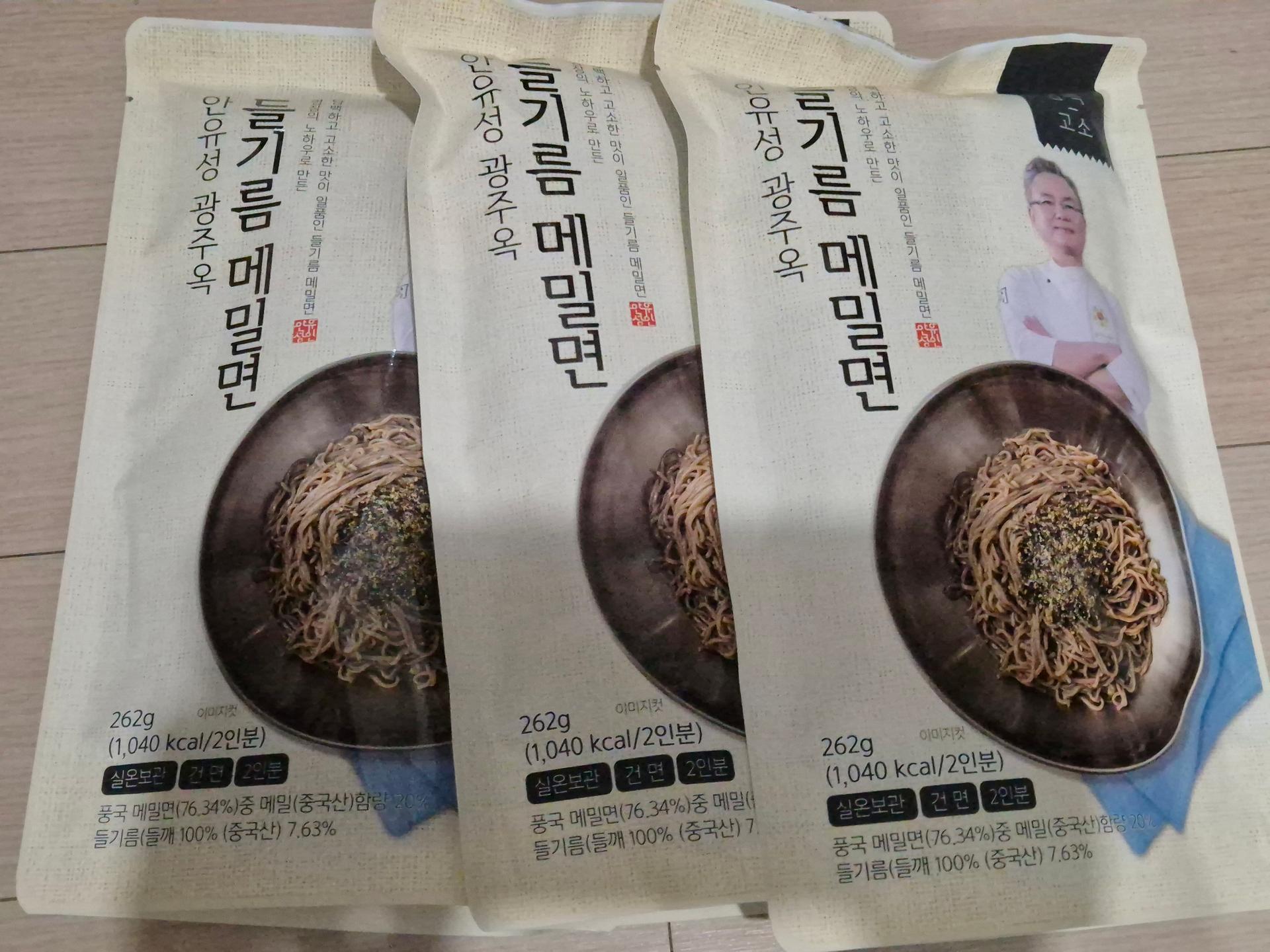 명장 안유성, 들기름메밀면 (3개입)