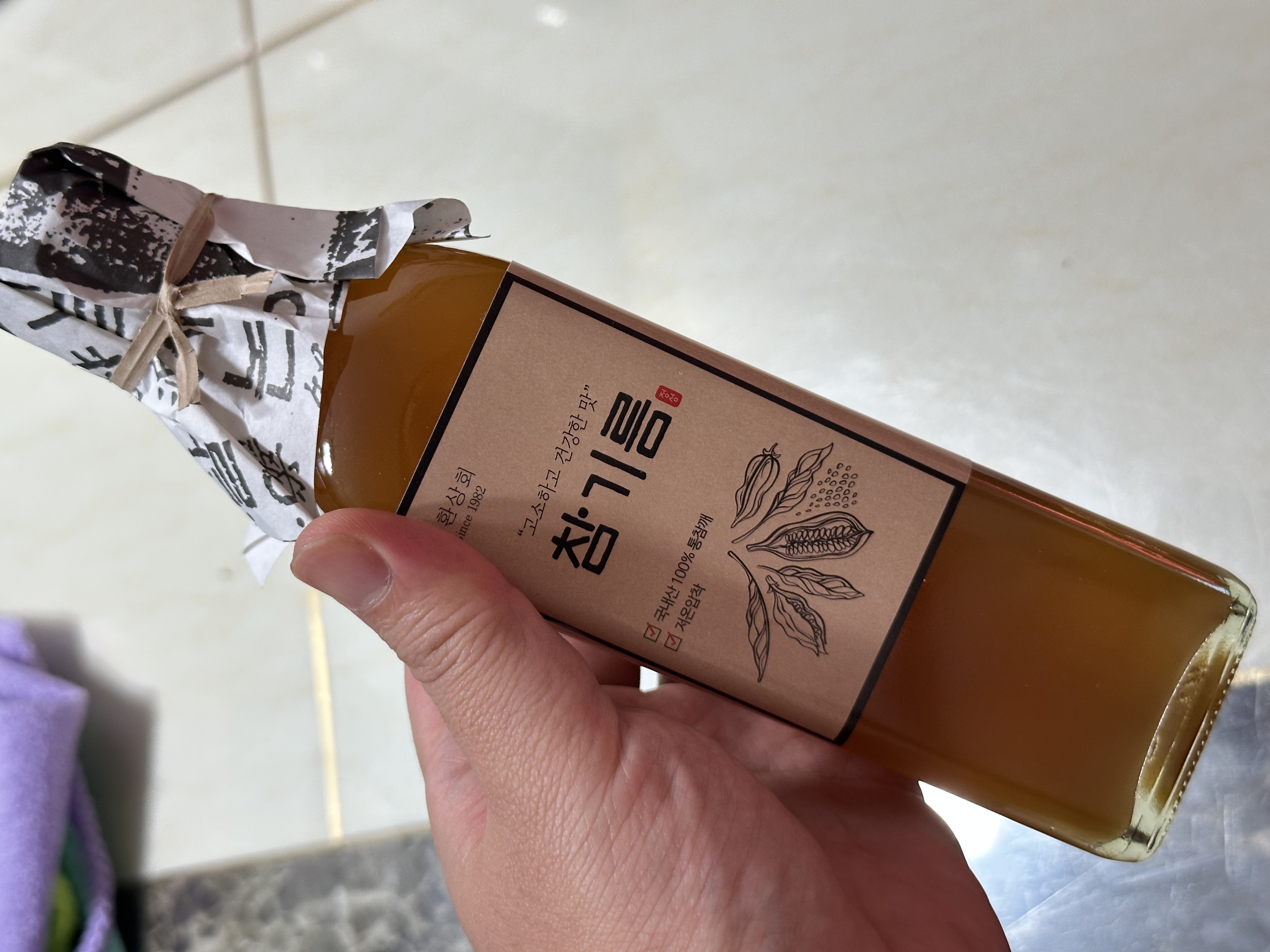 고소한 최상급 통깨 참기름 300ml-2