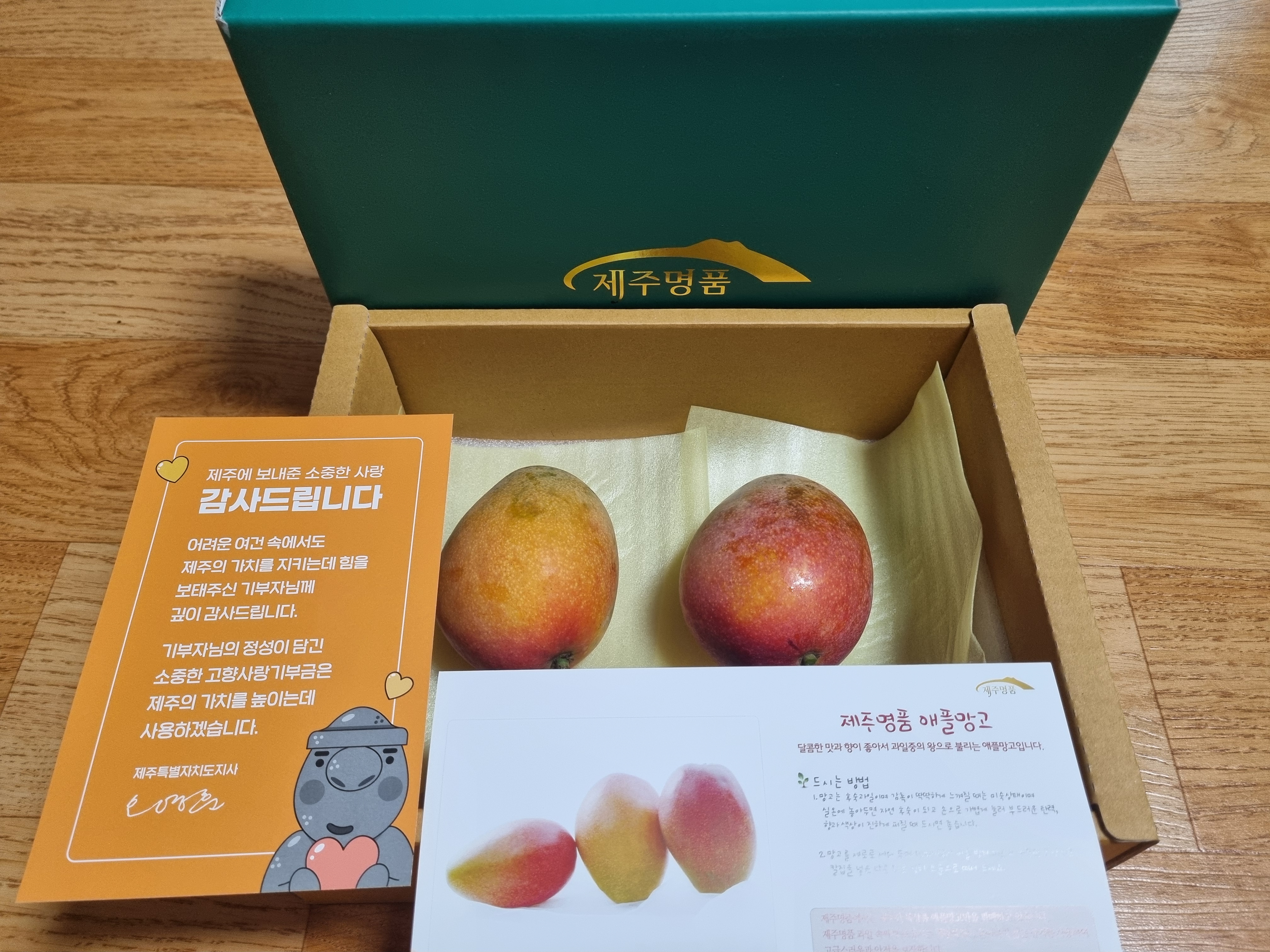 프리미엄 제주 애플망고 2과 (한정 수량, 8/31까지)-1