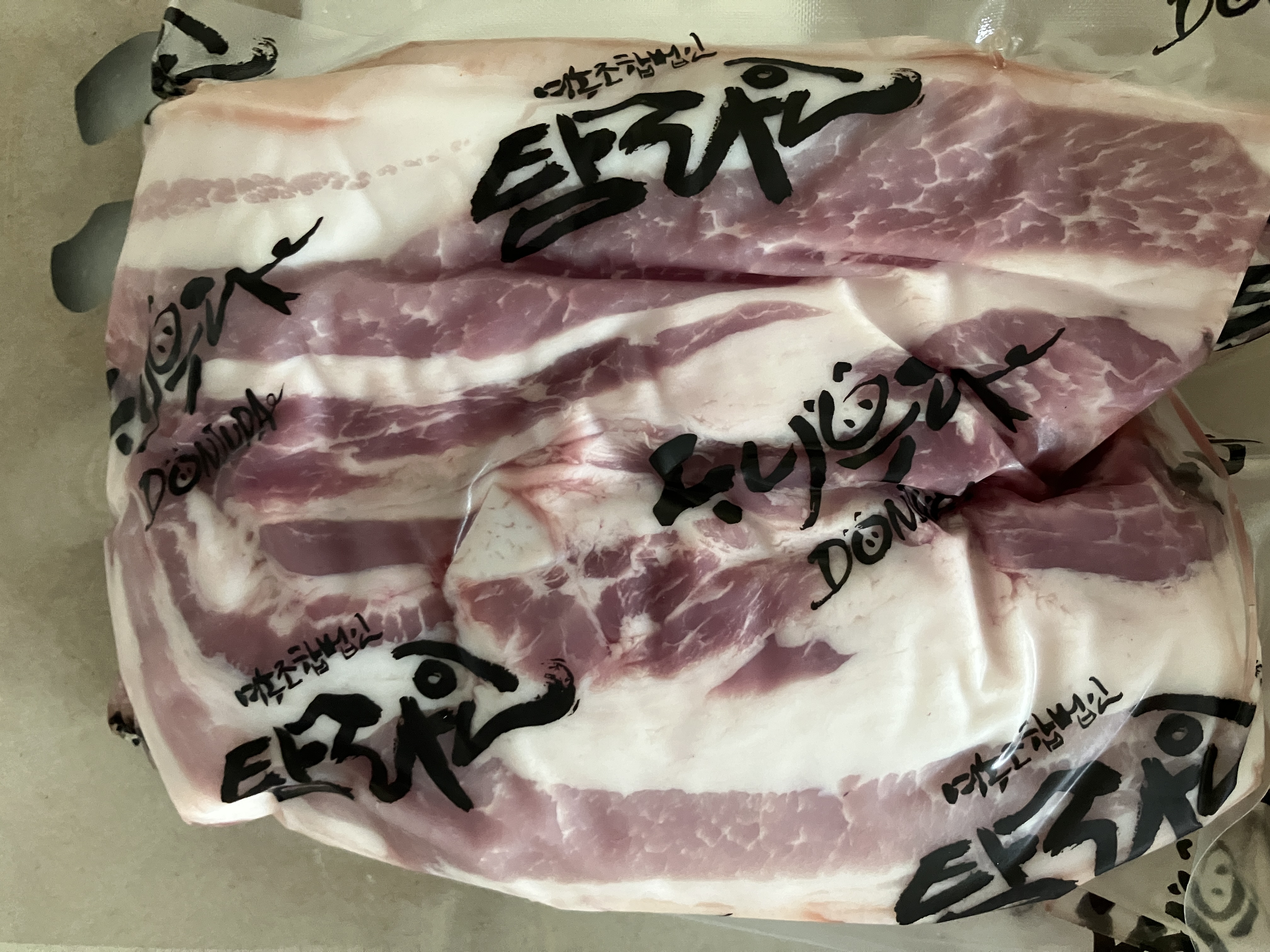 탐라인 백돼지 오겹살1Kg 선물세트+추가200g 증량-2