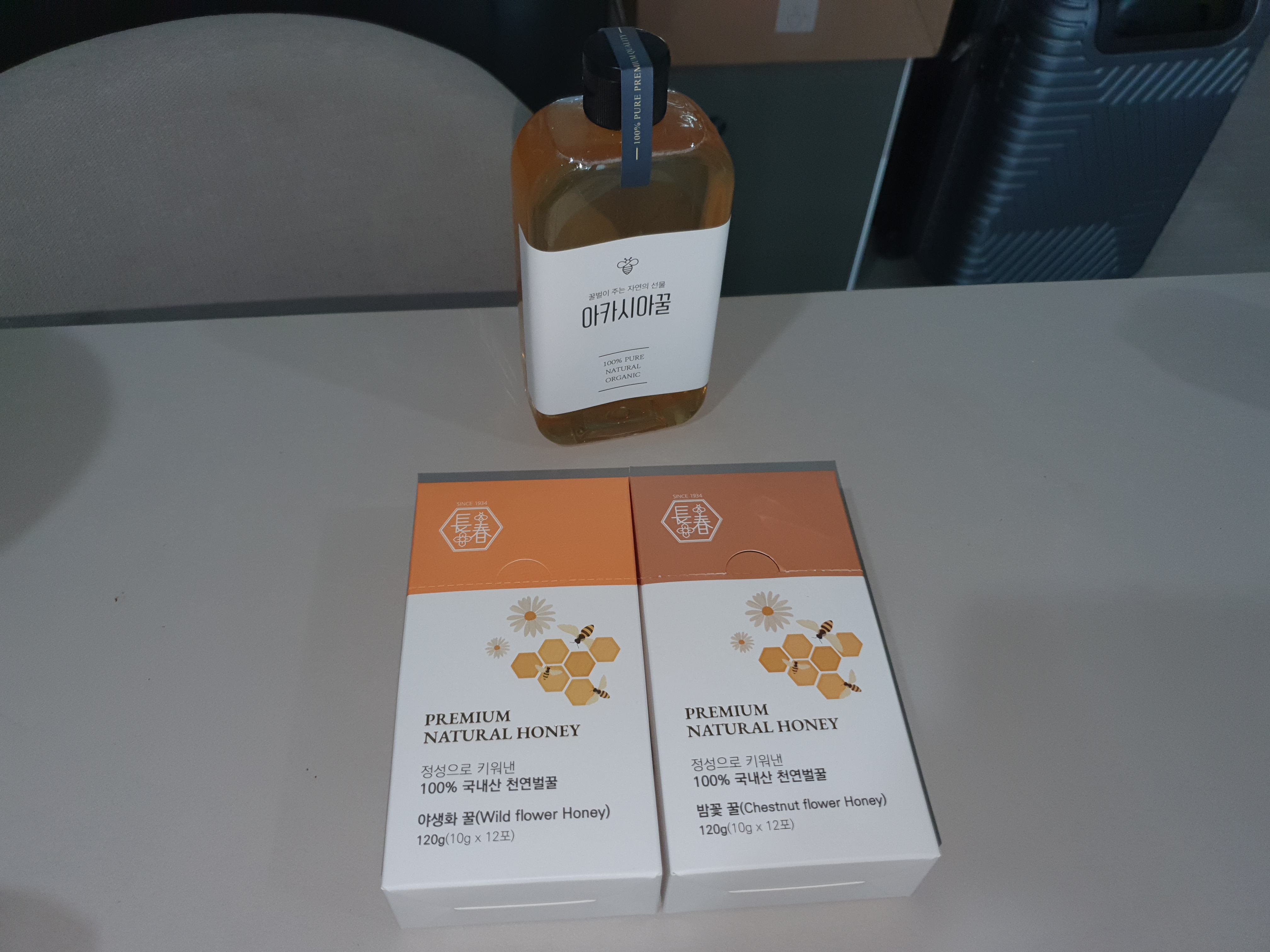 천연 토종꿀 선물세트 (아카시아꿀500g+밤꽃꿀500g)-1