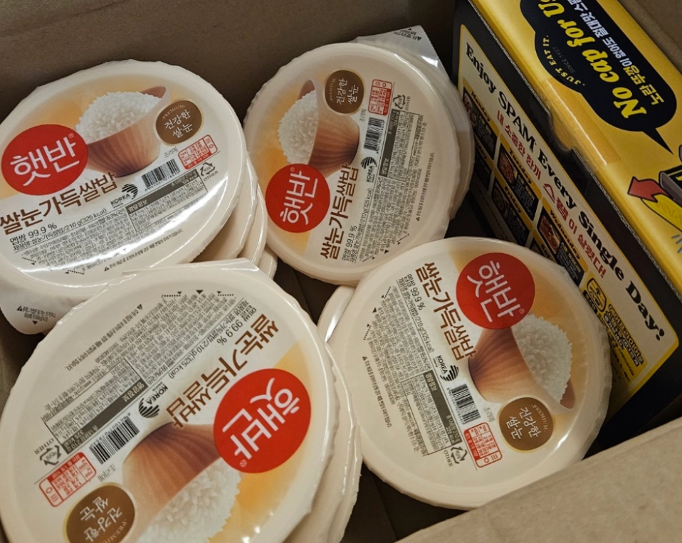 한끼든든 CJ꾸러미(햇반 210g 12개+스팸 200g 6개)