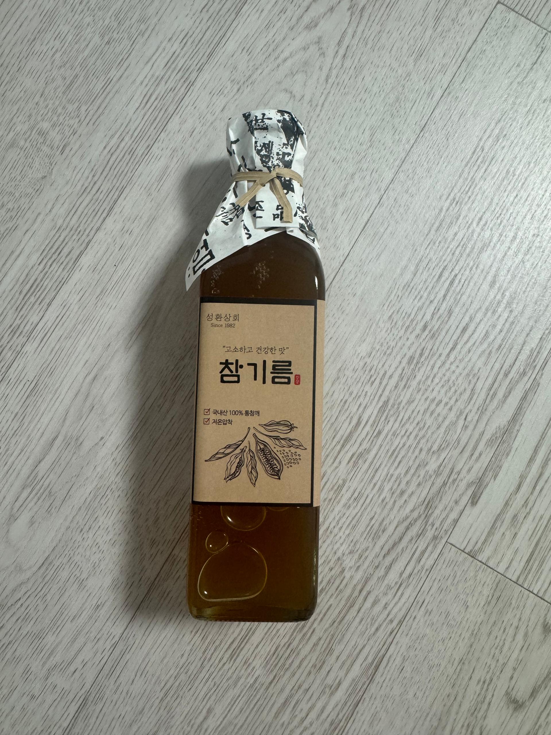 고소한 최상급 통깨 참기름 300ml