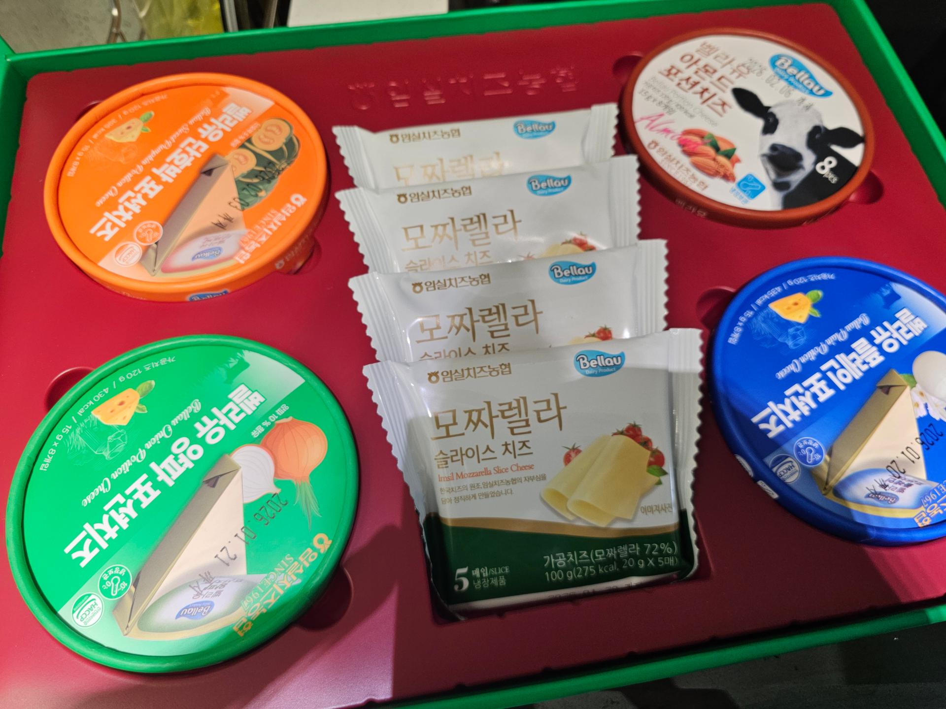 임실치즈농협 3호 선물세트 (포션&슬라이스 치즈 8개)