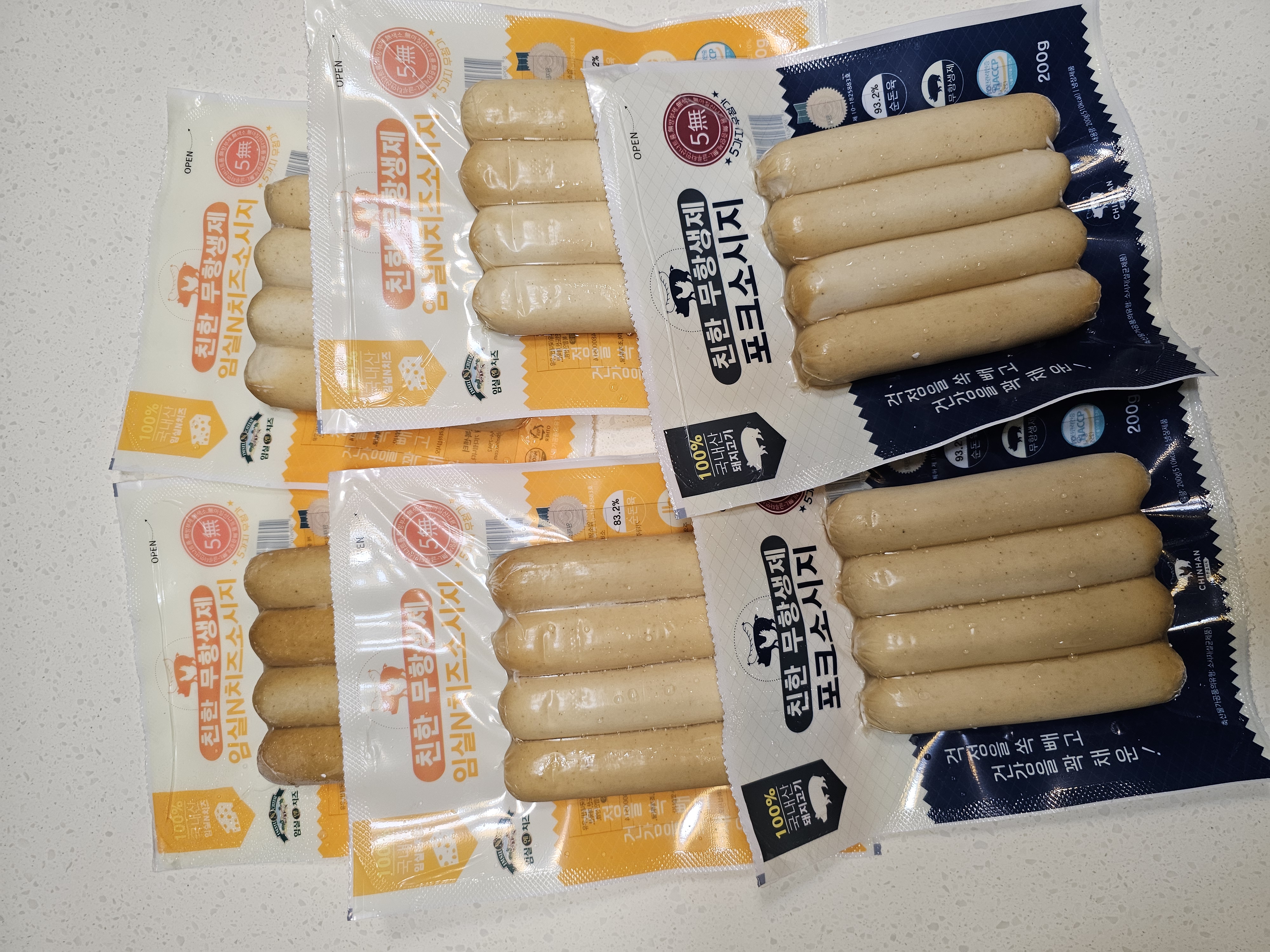 친한 무항생제 임실N치즈(4팩) & 포크(2팩) 소시지 세트-1